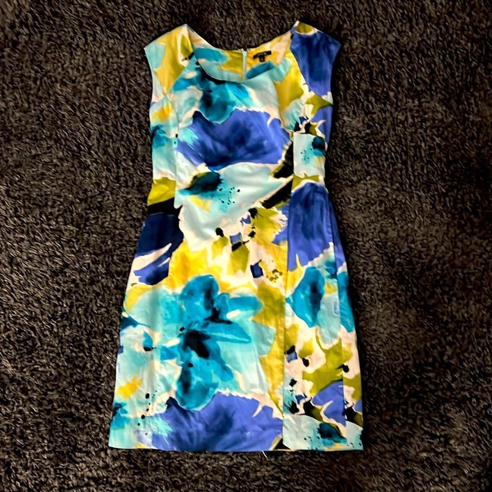 Apt.9 Multicolored Sheath Midi Dress SZ 8